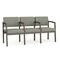 Lesro Lenox 3 Seat Tandem Seating W/ Arms, 64.5 in W 24.5 in L 32 in H LS3103 - alternate 1